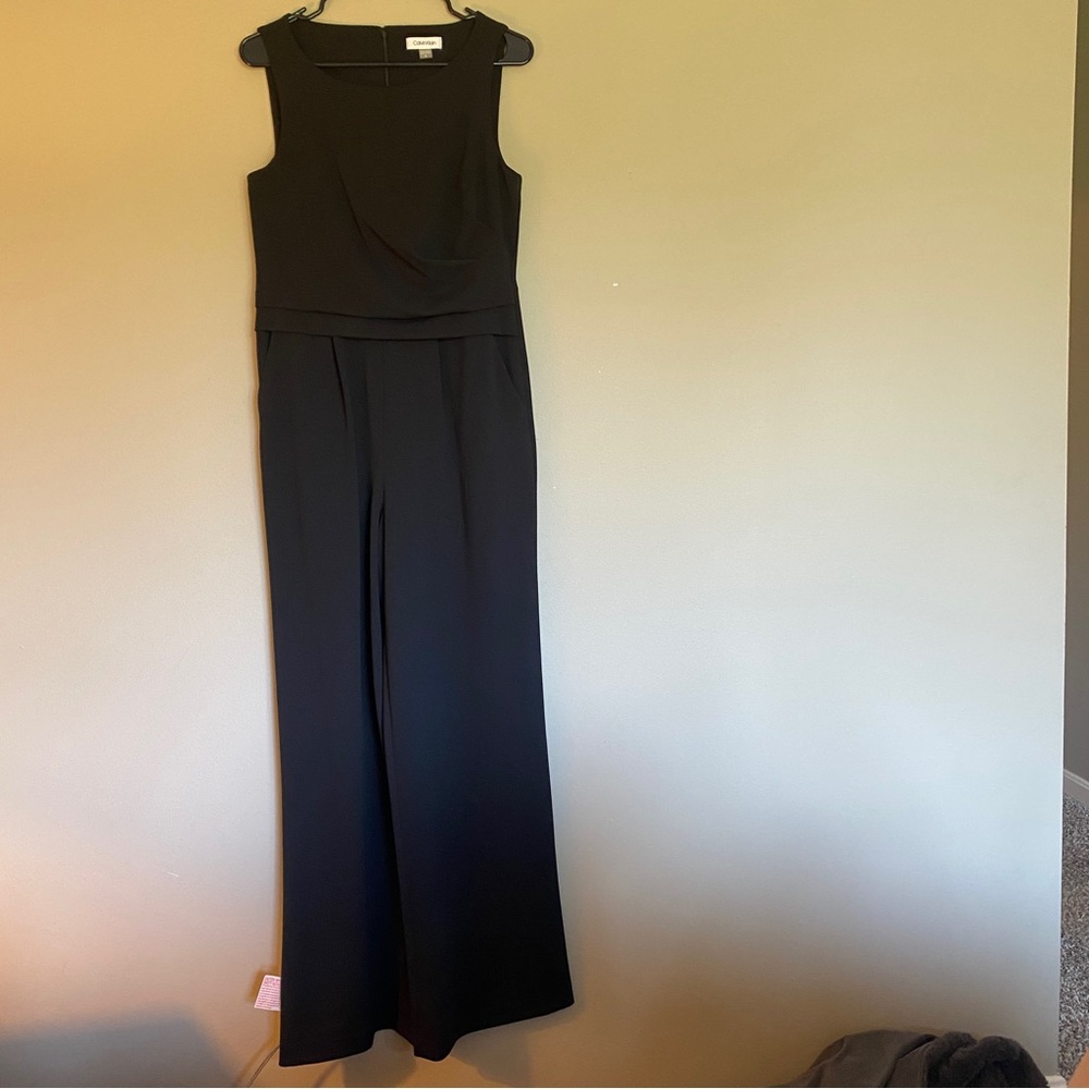 NWOT Calvin Klein black jumpsuit with pockets